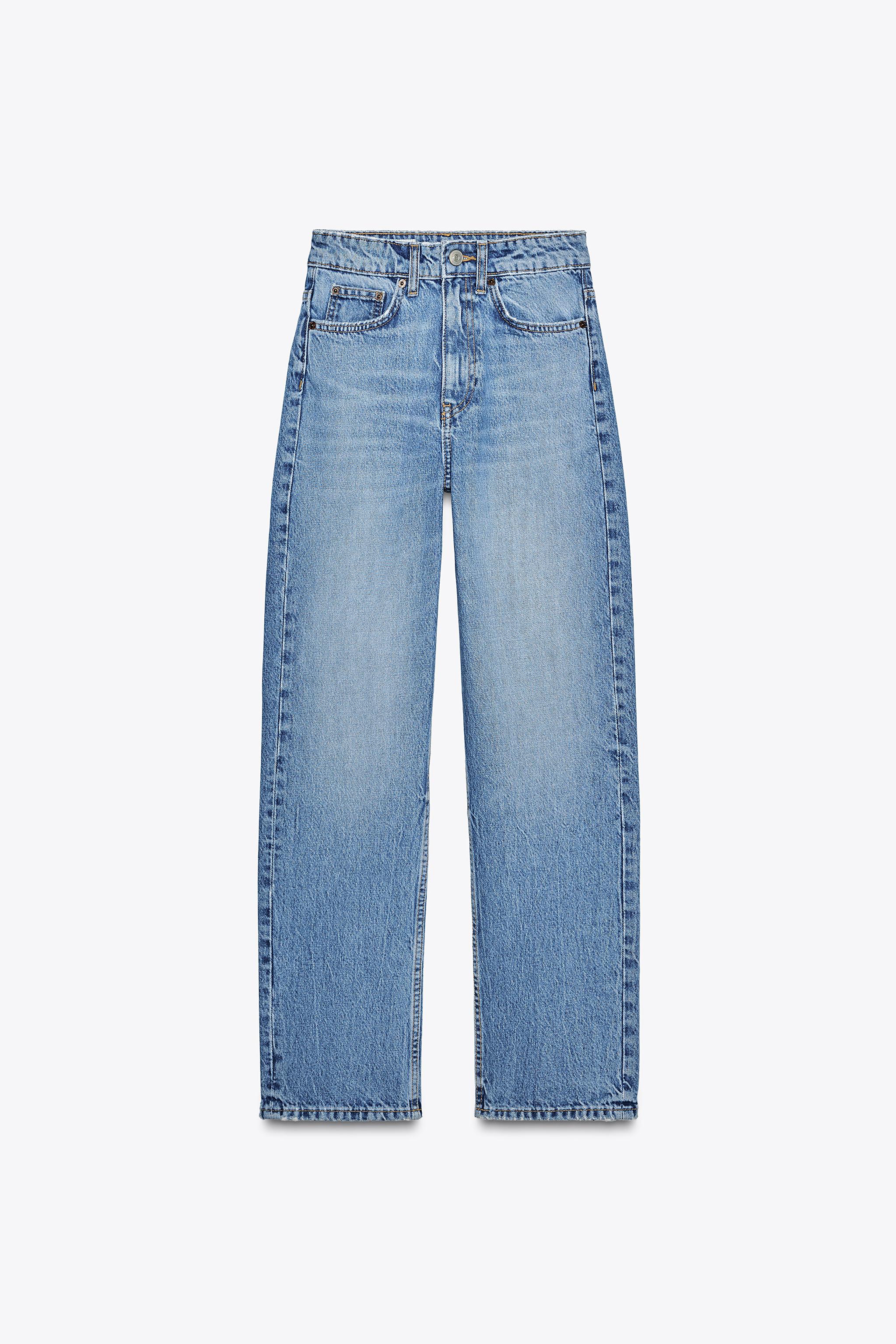 HIGH-WAISTED TRF MOM FIT JEANS